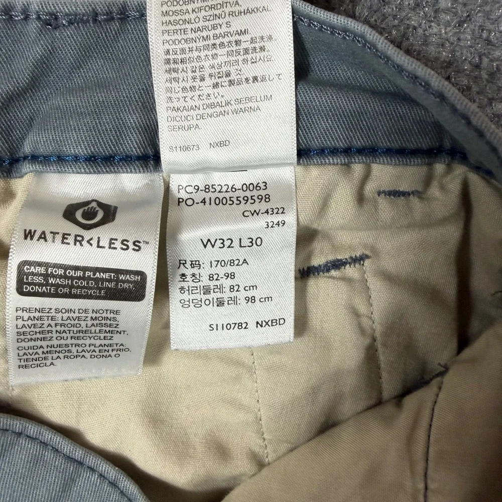 Levis XX Chino Standard Taper Gray Pants Mens W32 L30